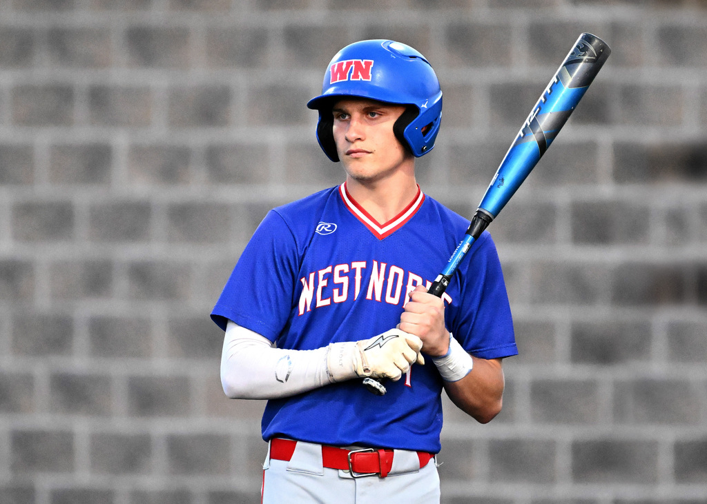 a baseball player at bat