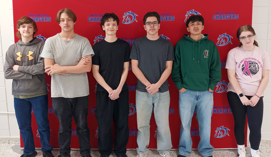 several students standing in a group