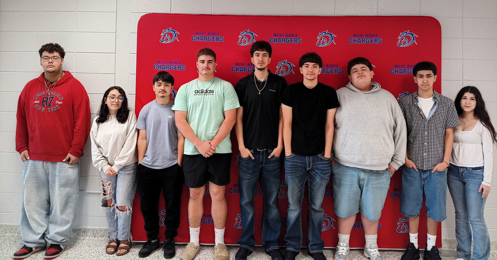 several students standing in a group