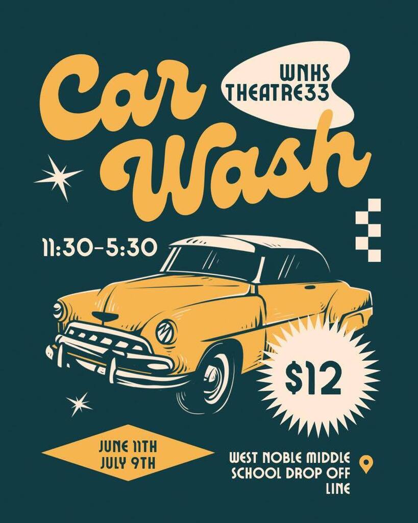 ad flier for the car wash