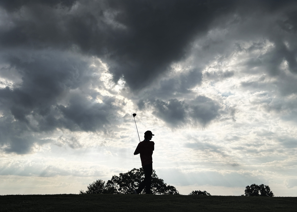 golfer on the tee