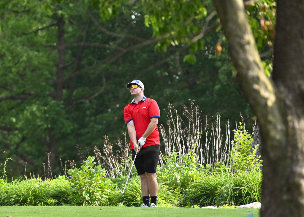 golfer on the tee