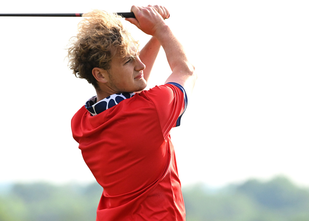 golfer on the tee