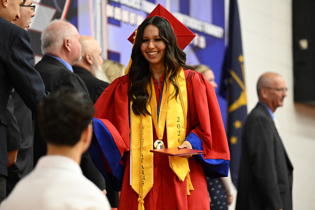 a student at graduation