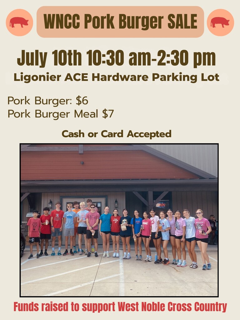 flier for a fundraiser with a bunch of kids standing by a building