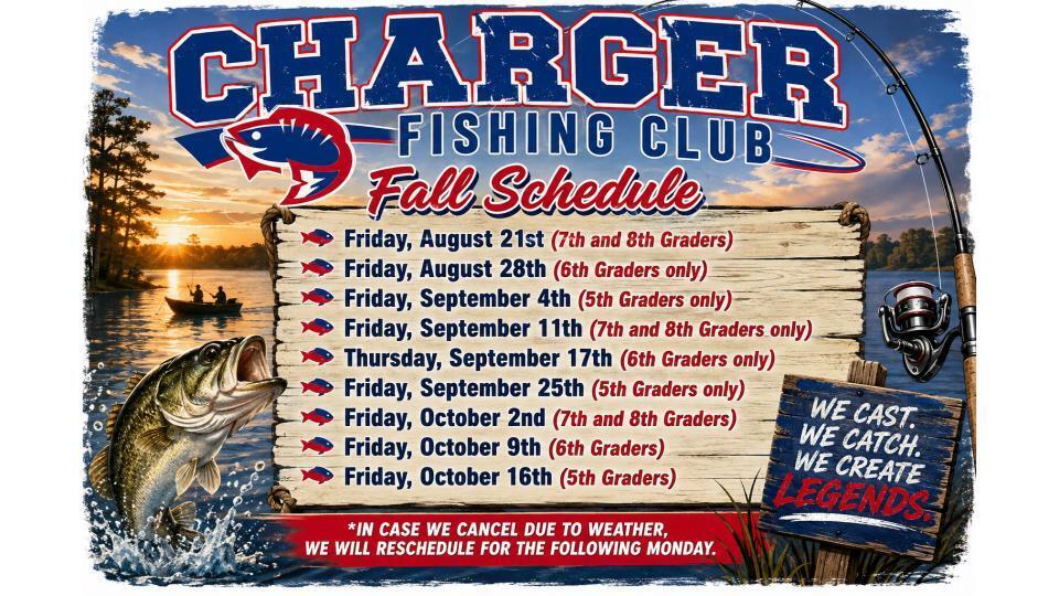 charger fishing club flier