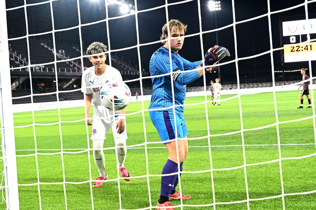 boys playing soccer