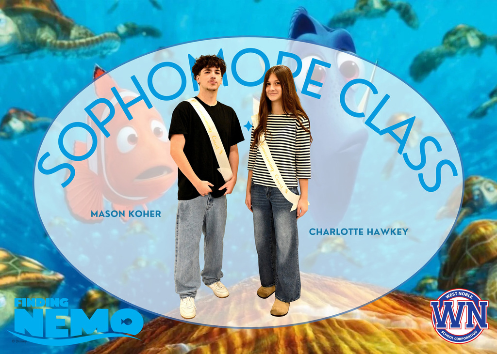 sophomore homecoming court two people