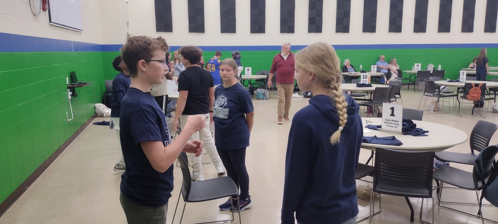 two students talking