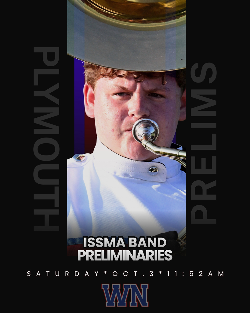 band banner with a kid playing a tuba
