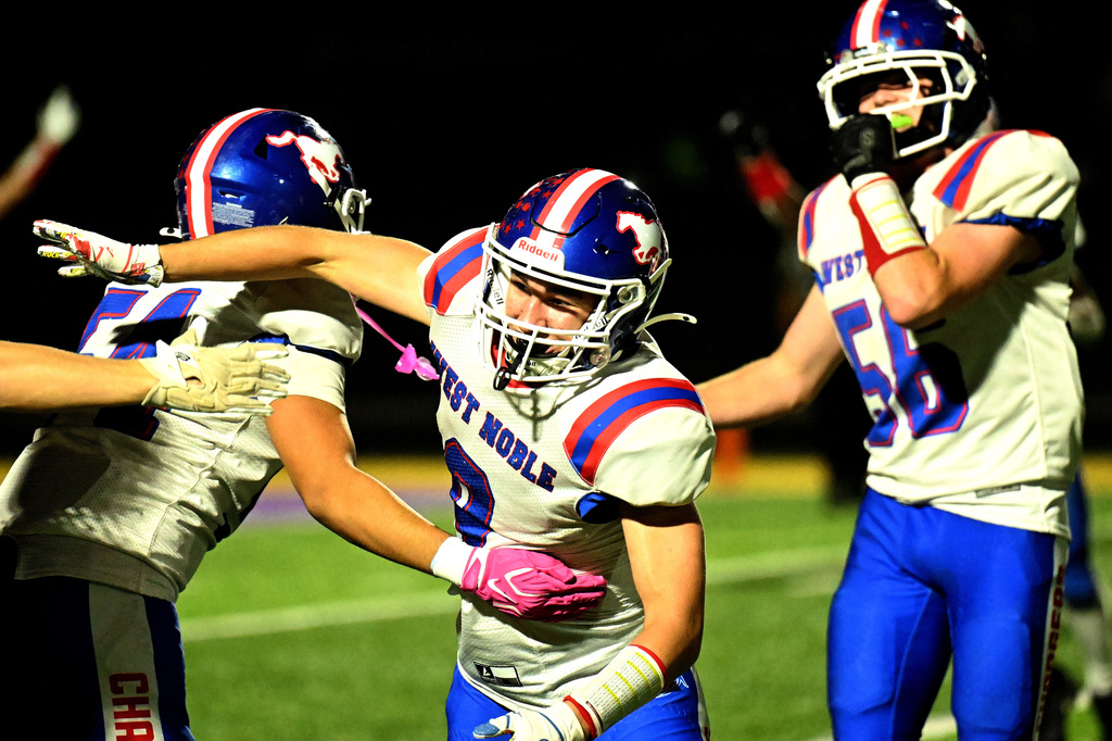 football players celebrating