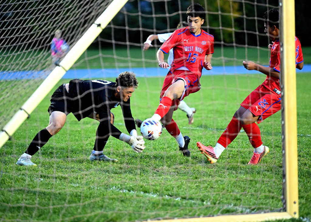 soccer players playing a game