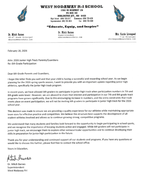 JH Track Participation