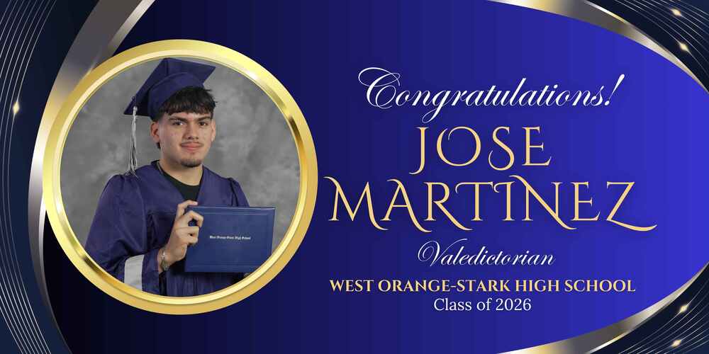WOSHS Valedictorian 2026 Jose Martinez