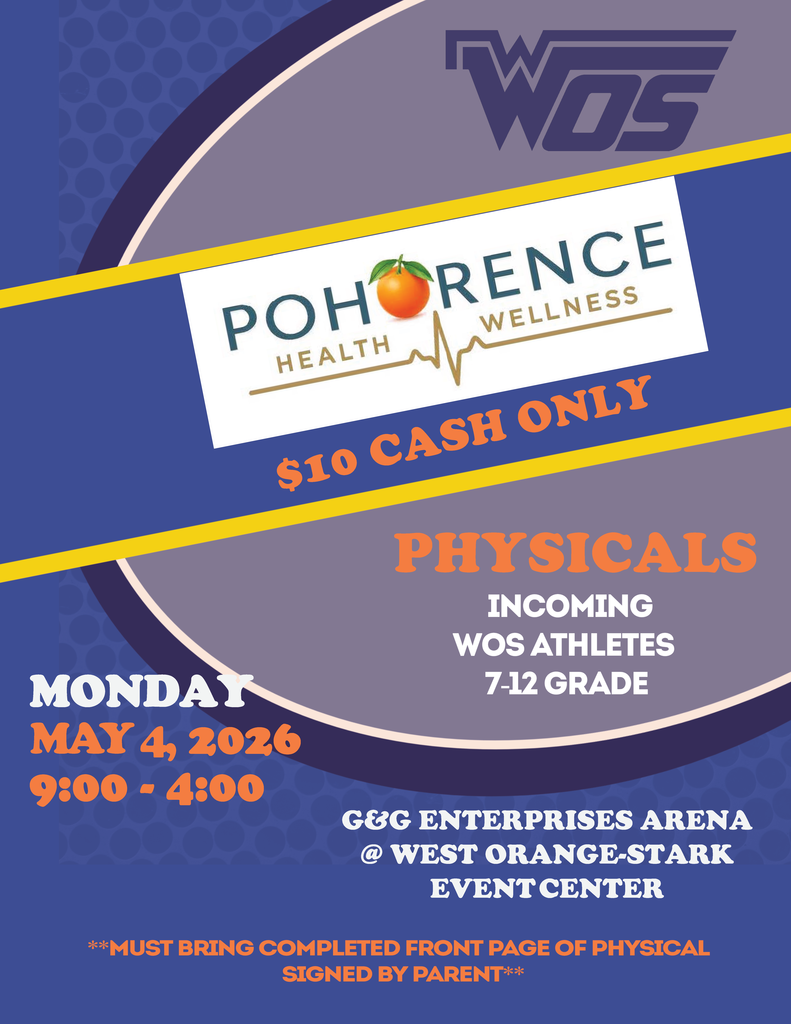 Phyiscals flyer Mat 4, 2026 9-4 at WOS Event Center