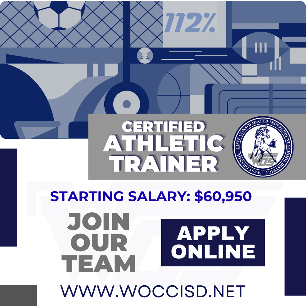 WOCCISD Athletic Trainer Job Posting