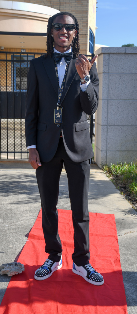 Teachers walking the red carpet and getting coffee