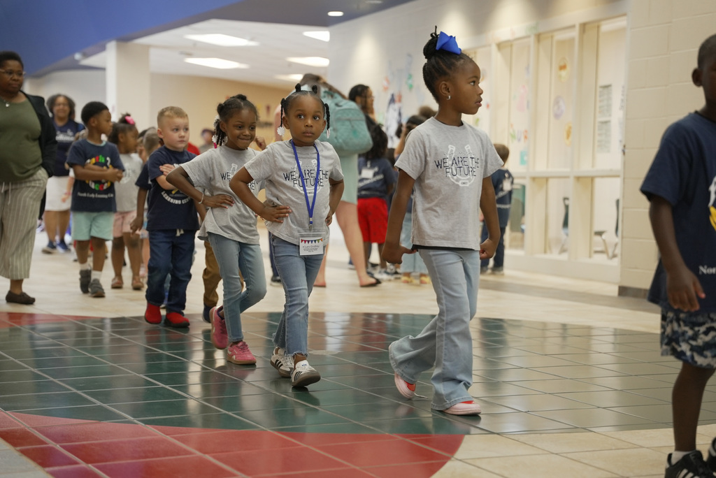 PreK students visit the Elementary School