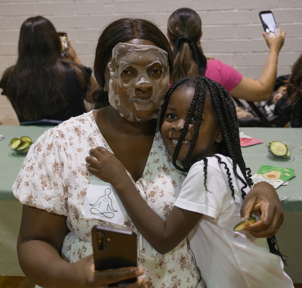 Students treat their mom's to pampering