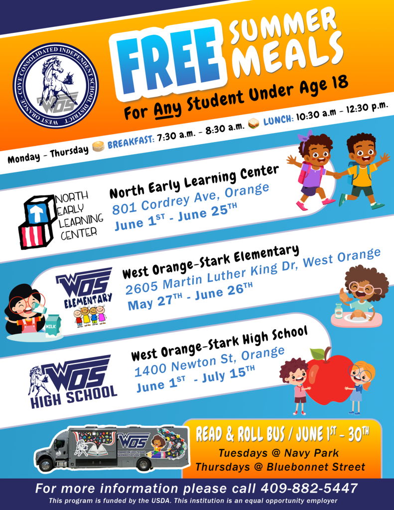 WOCCISD Summer Meals Program