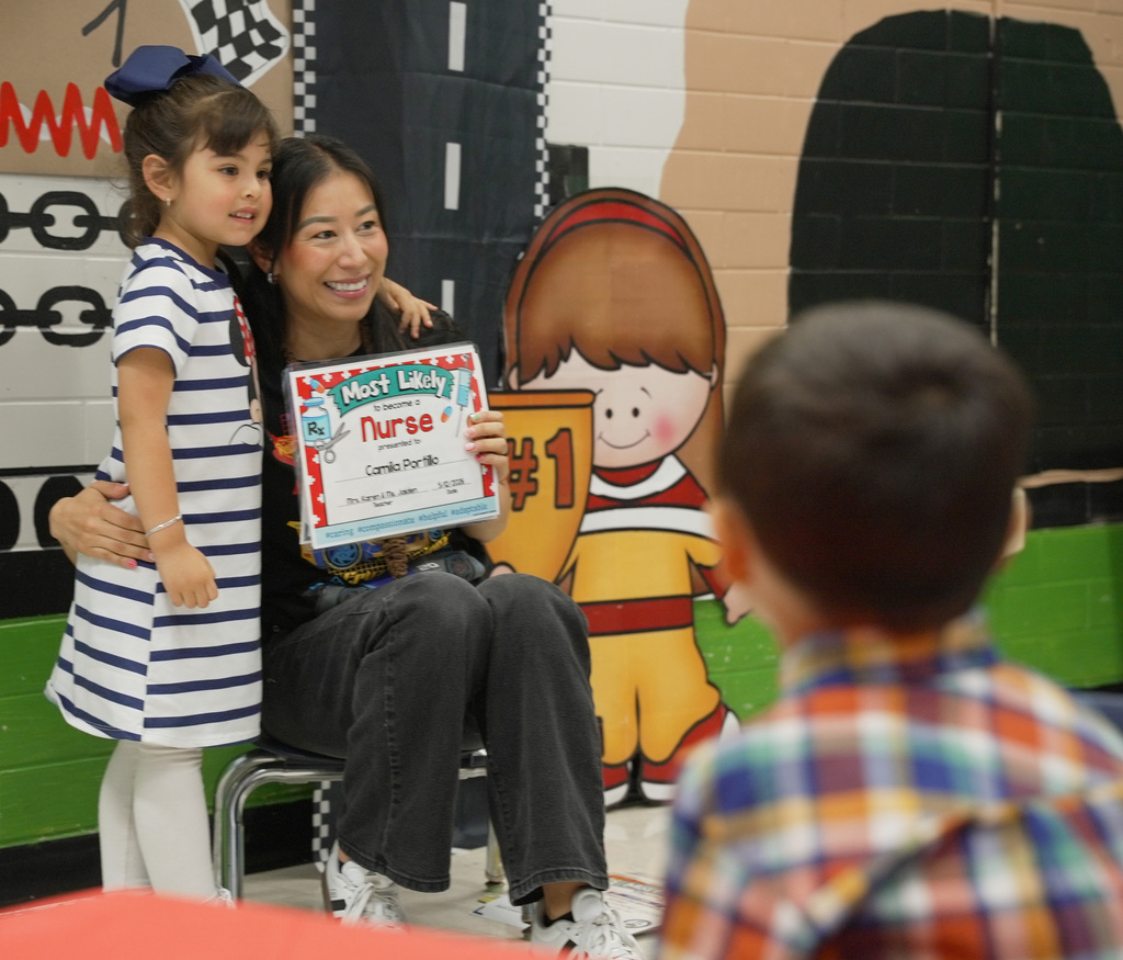 PreK3 Students celebrating at the end of the year parties