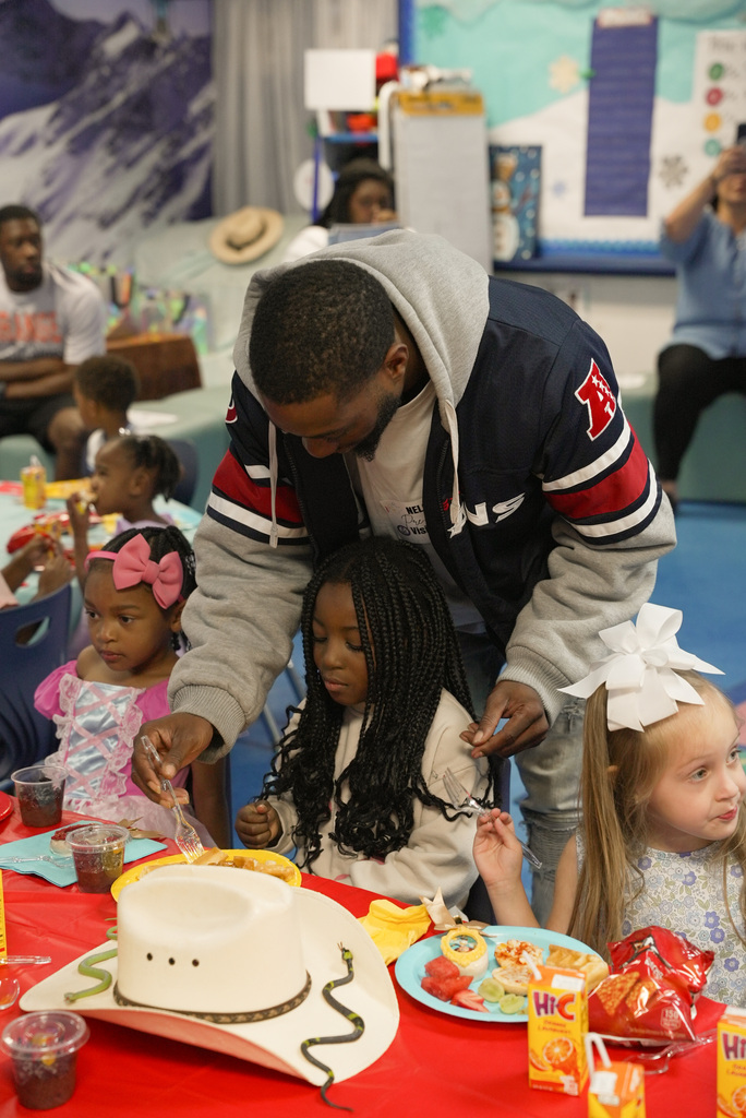 PreK3 Students celebrating at the end of the year parties