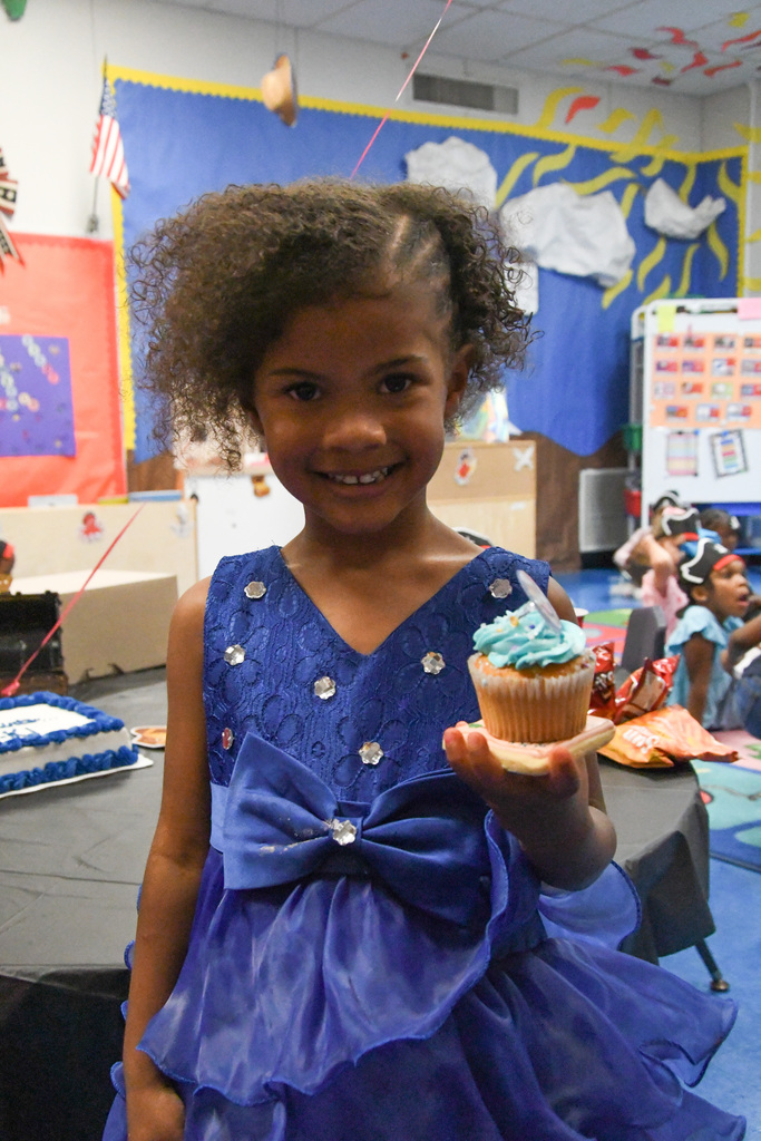 PreK3 Students celebrating at the end of the year parties