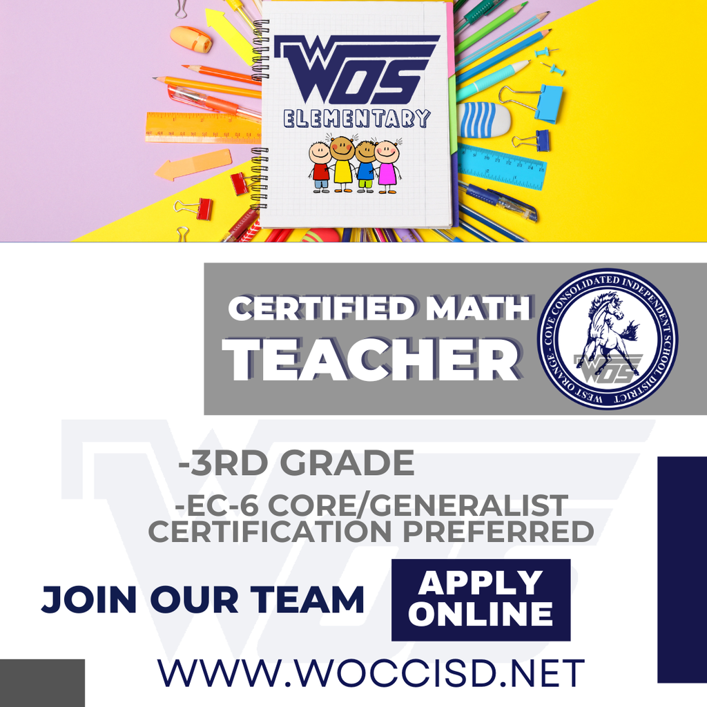 WOS Now Hiring WOSE Math Teacher