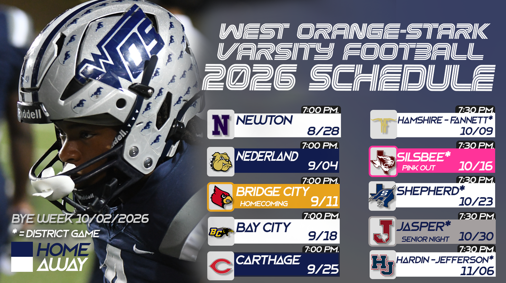 WOS Football Schedule 2026-2027