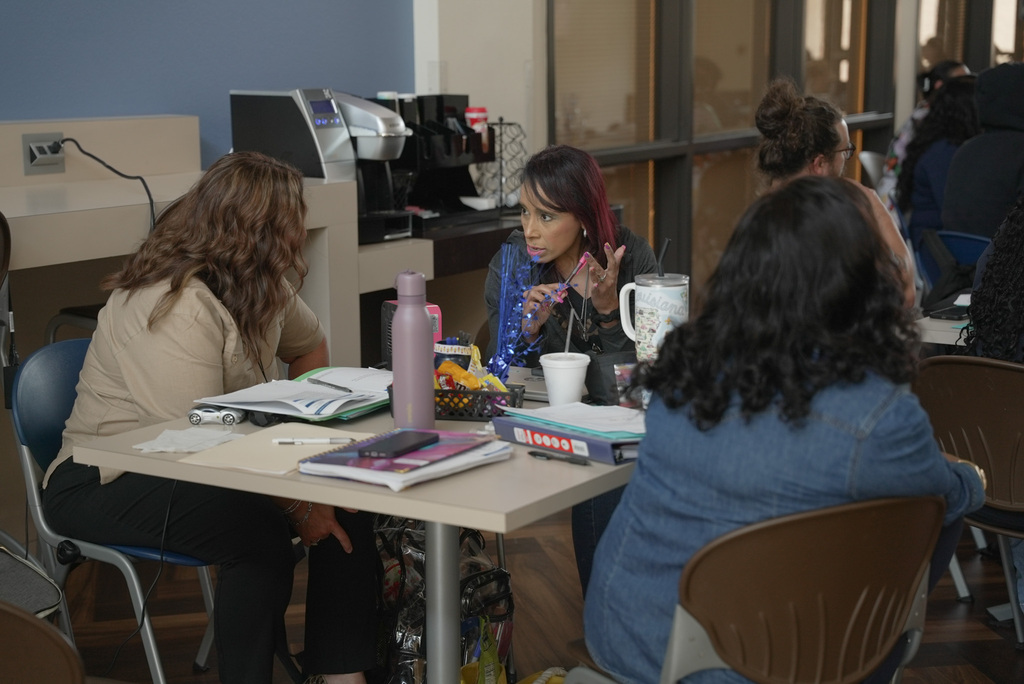 Teachers conversing