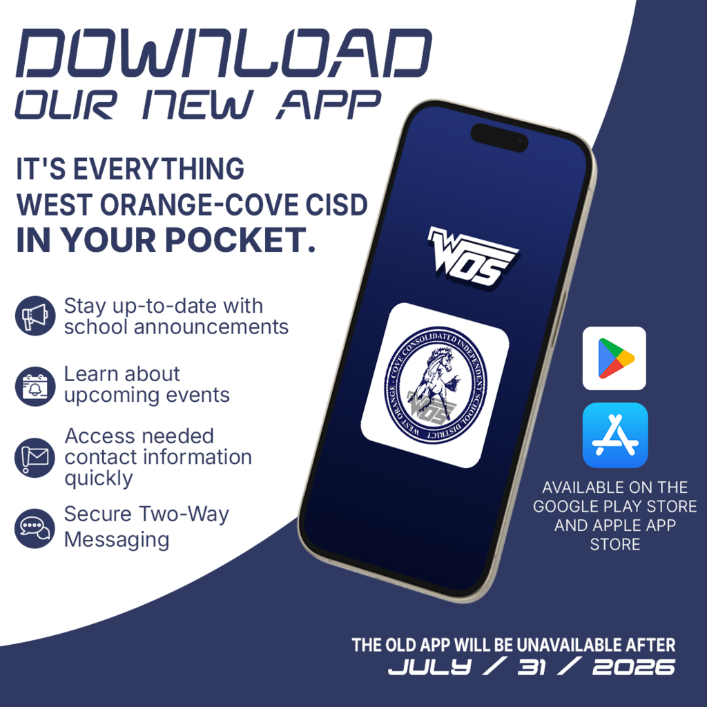 Download the New WOCCISD App, Full Text in Post