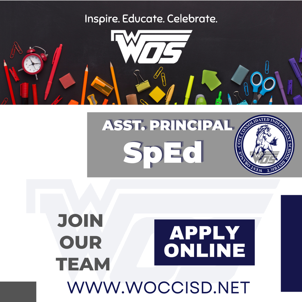 Graphic advertising job opening for Special Education assistant principal