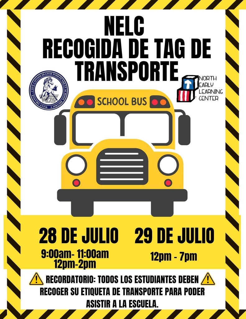 NELC Recogida de Tag de Transporte, 28 &29 de Julio