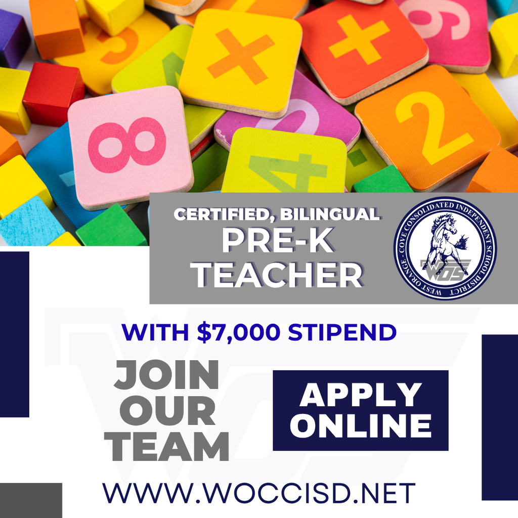 Job Available, Certified Bilingual PreK Teacher, Full Text in Post