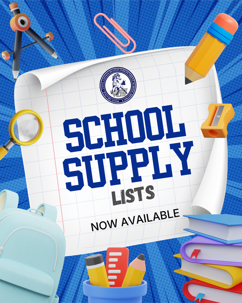 WOCCISD School Supply Lists Now Available