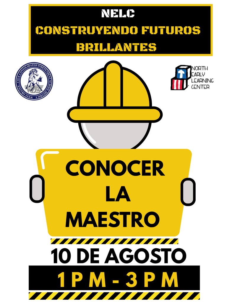 Flyer for NELC Meet The Teacher Spanish