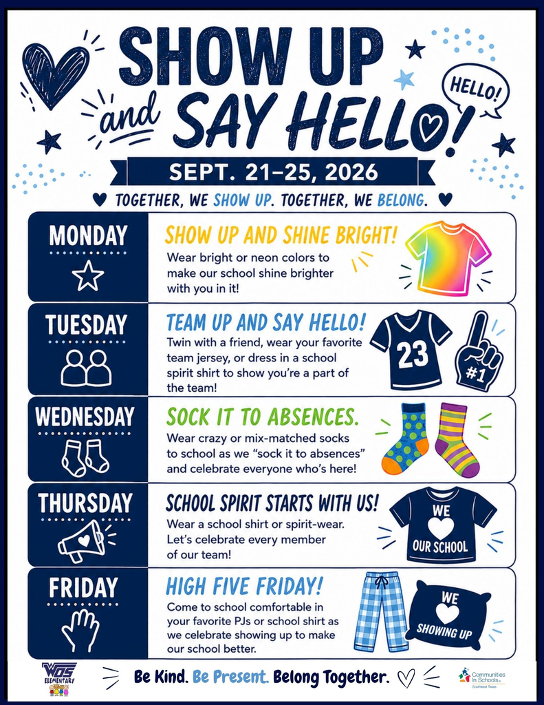 WOSE Attendance Theme Day Sept. 21-25, Full Text in Post