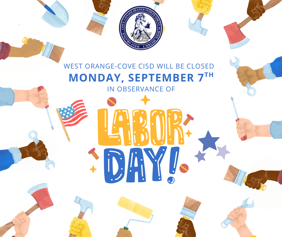 WOCCISD Labor Day Closure, September 7th