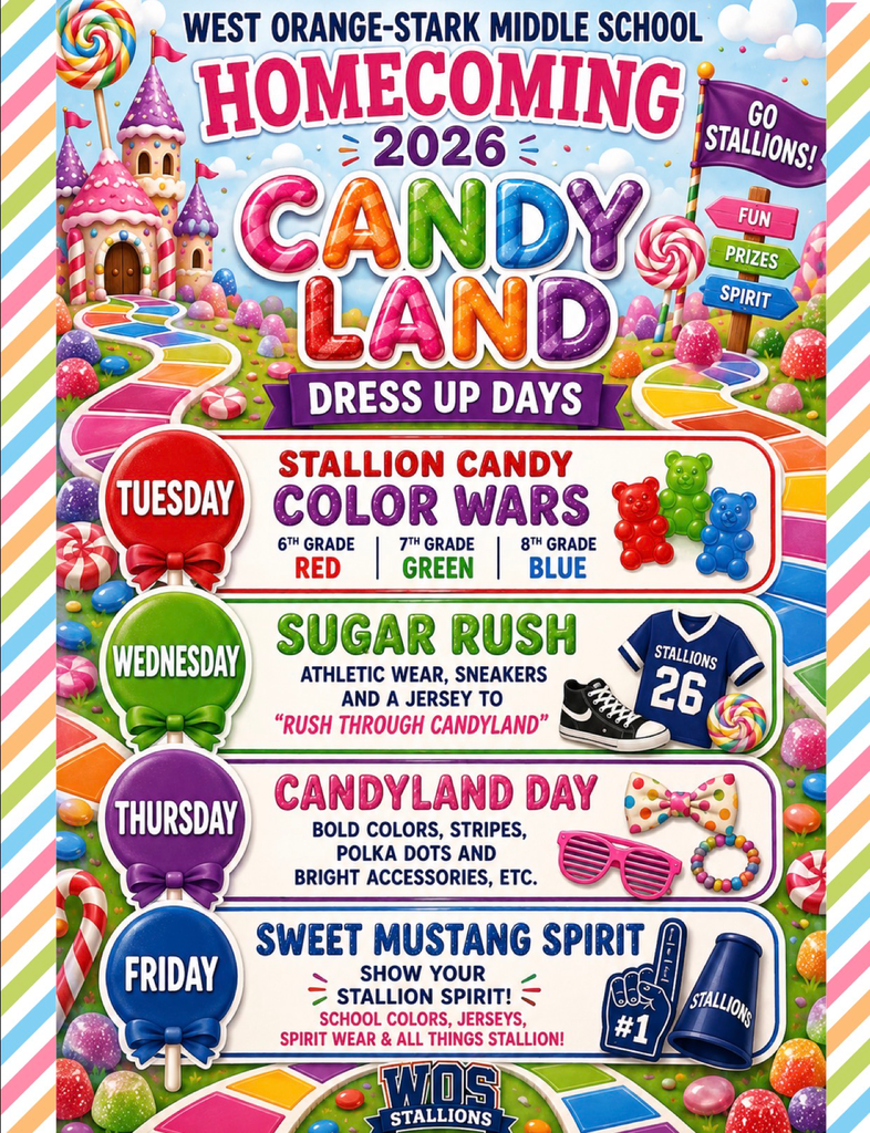 WOSMS Homecoming 2026 Theme Calendar, Full Text in Post