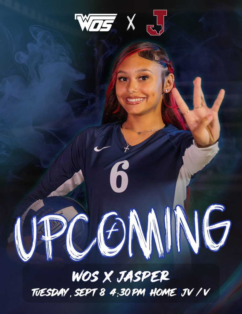 WOS Volleyball Upcoming game, Tuesday Sept 8 4:30pm Home JV/V