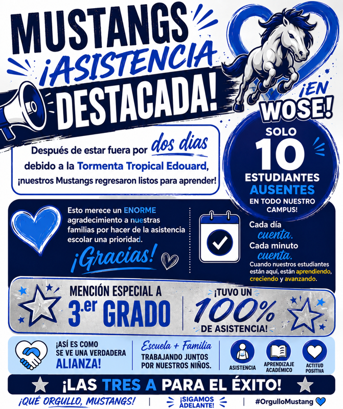 WOSE Shoutout in Spanish. More information displayed on graphic.