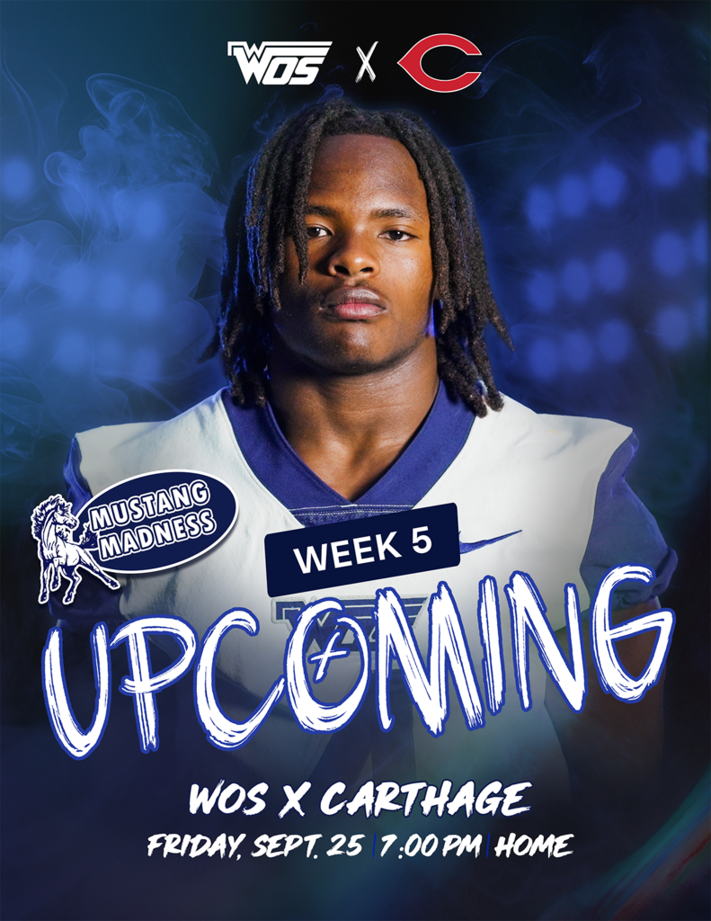 WOS vs Carthage Upcoming Sept 25 Home