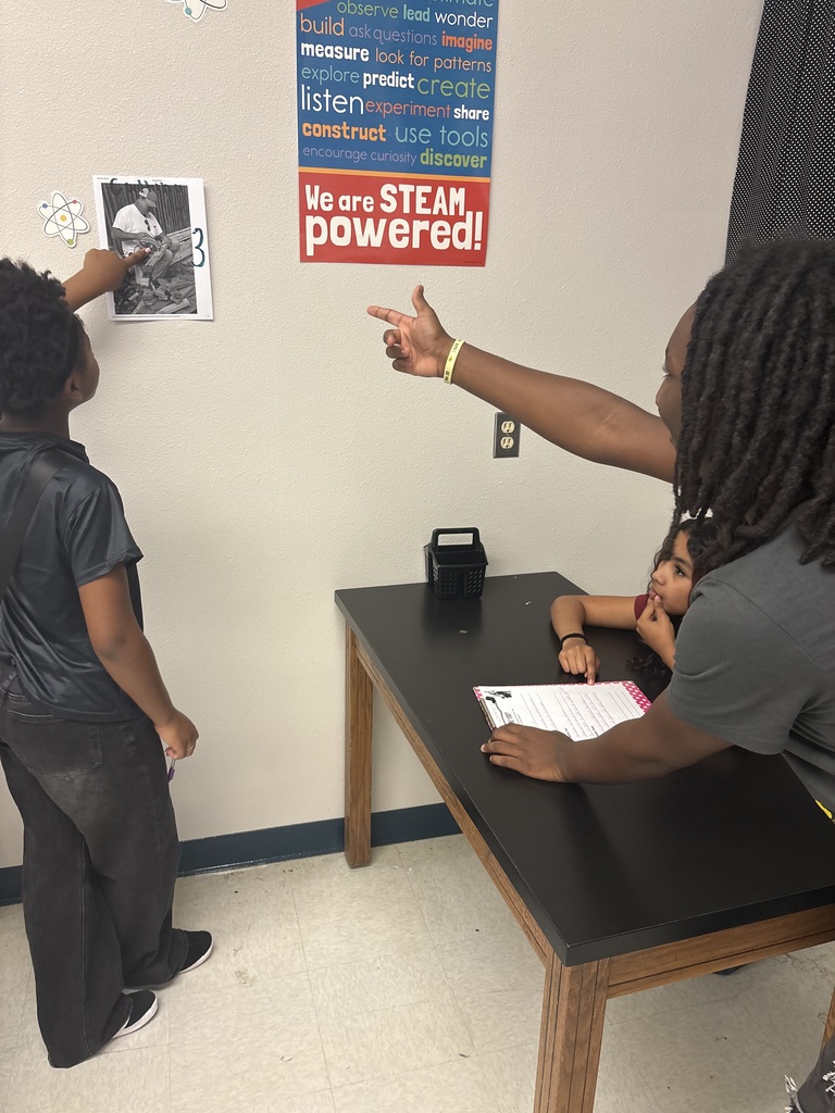 Students working on STEM project.