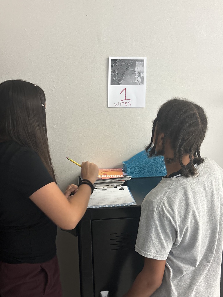 Students working on STEM project.