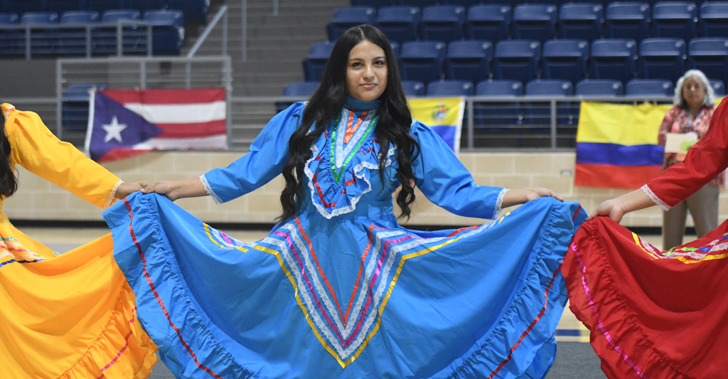 Students at Hispanic Heritage Month Program
