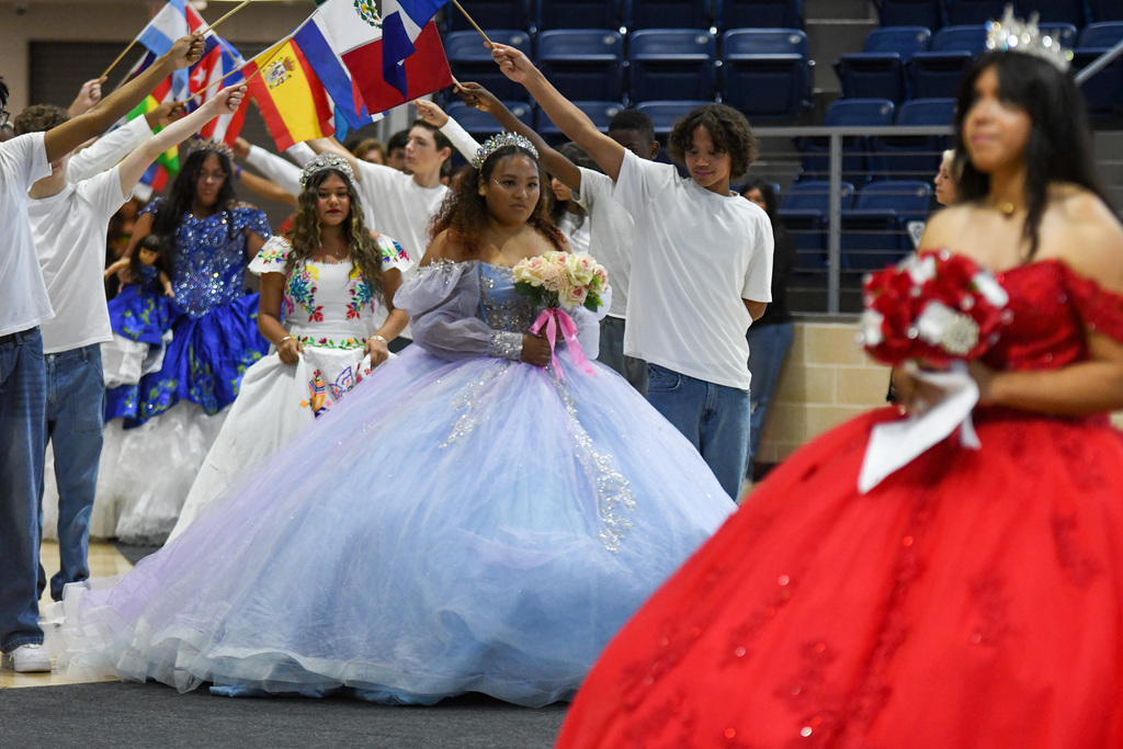 Students at Hispanic Heritage Month Program