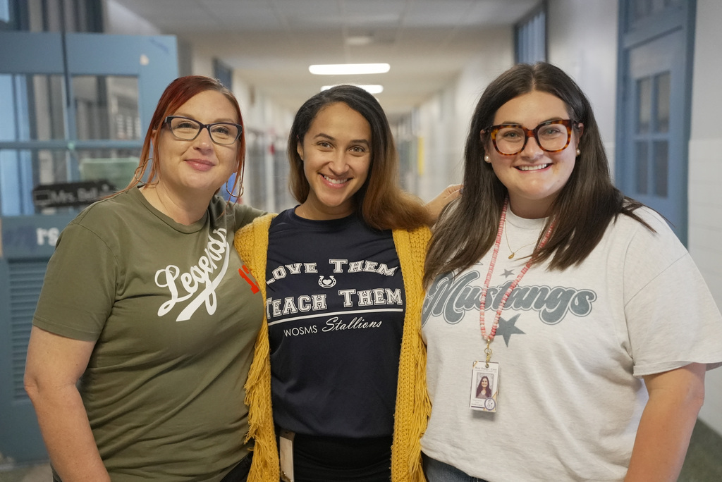 WOSMS Instructional Coaches Mrs. Moreaux-Franks, Mrs. Ogden & Mrs. Louvier