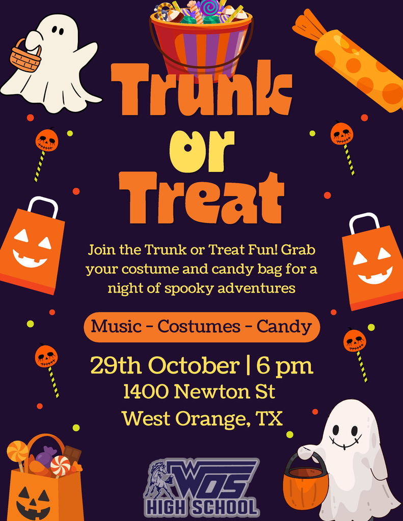 WOSHS Trunk or Treat Oct 29 6pm