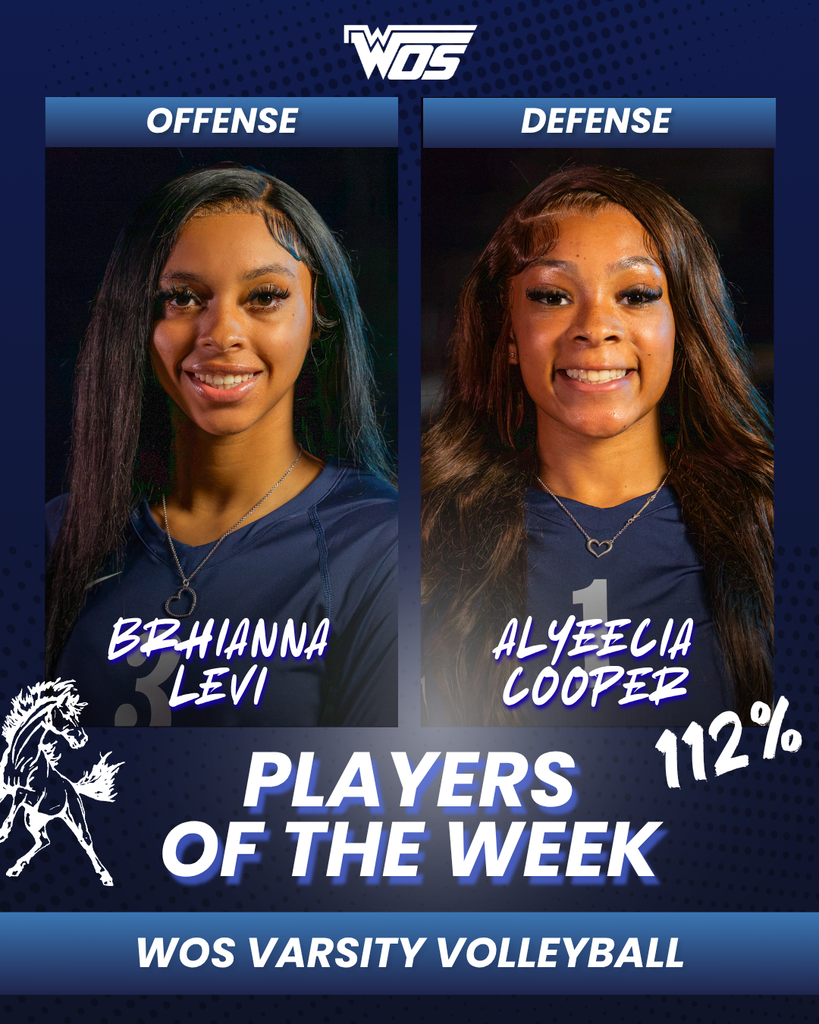 WOS VB Players of the Week Brhianna Levi Alyceeia Cooper