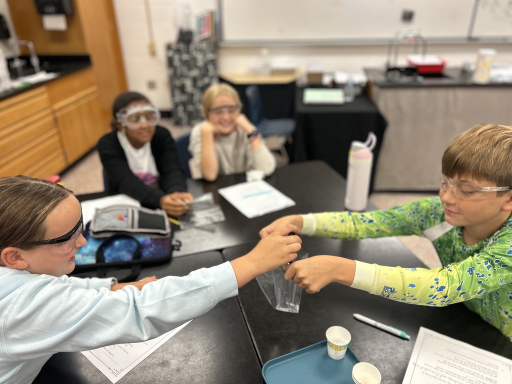 Students conducting a science experiment